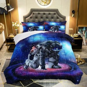 AILONEN Astronaut Comforter Kids Bedding